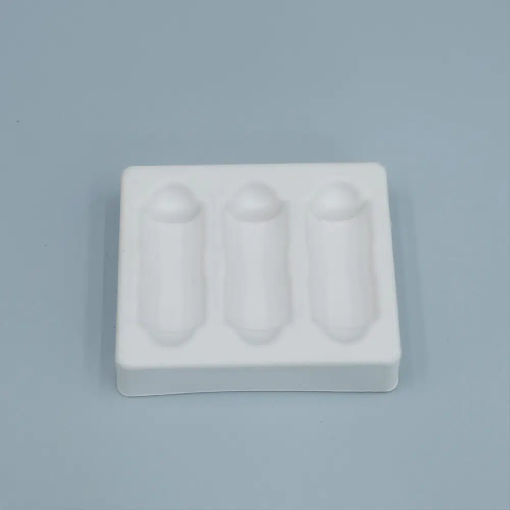 3 Bottle Molded Pulp Tray