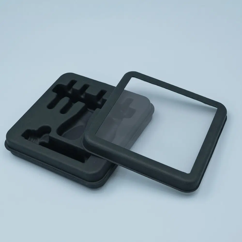 Black Cosmetics Molded Pulp Box