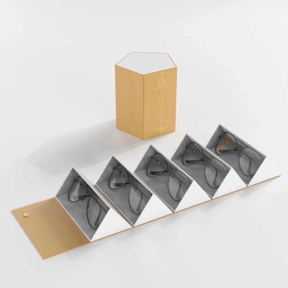 5 Slots Foldable Sunglasses Organizer