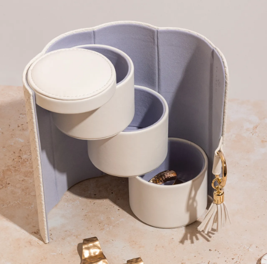 Vlando Viaggio Tiny Travel Jewelry Roll for Women