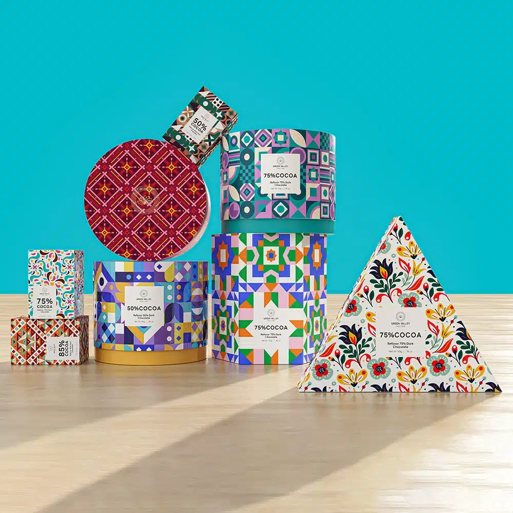 Geometric Shape Chocolate Box