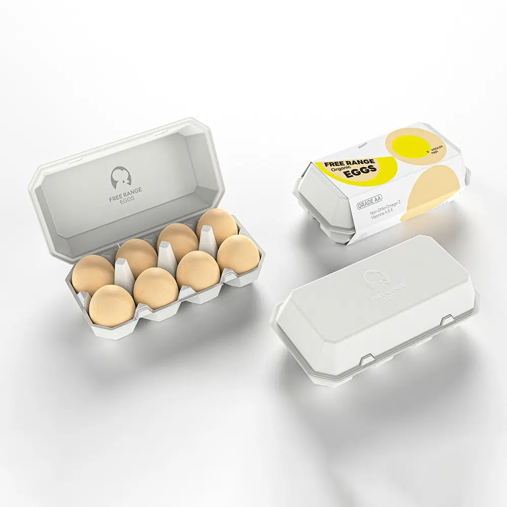 Clamshell Egg Pulp Box