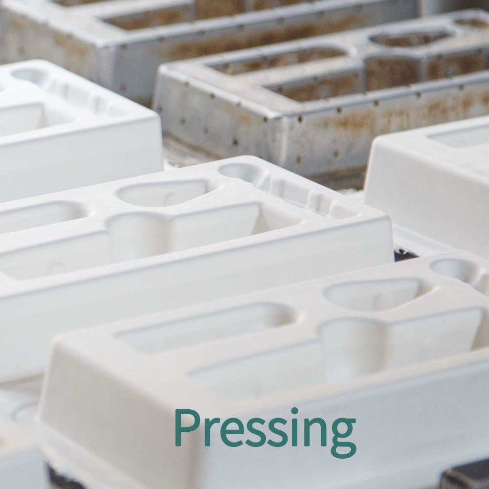 Step 4: Pressing - Heat pressing creates smoother surfaces
