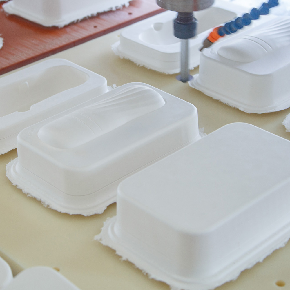 Step 5: Finishing - Excess material is trimmed away