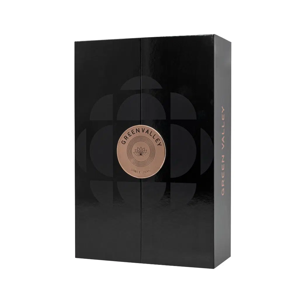 Black Double Door Open Gift Box
