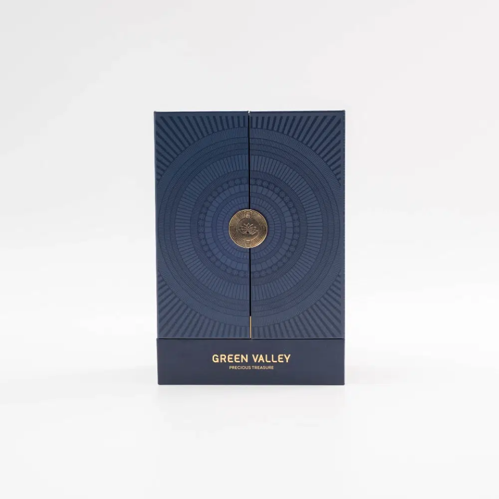 Navy Blue Magnetic Perfume Packaging