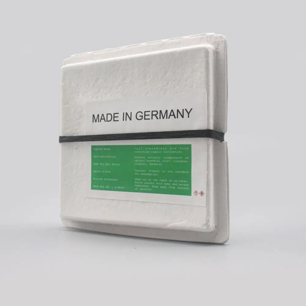 Bagasse Skincare Molded Pulp Box