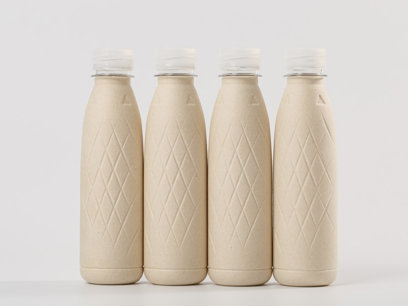 Plastic-Reducing Pulp Bottle