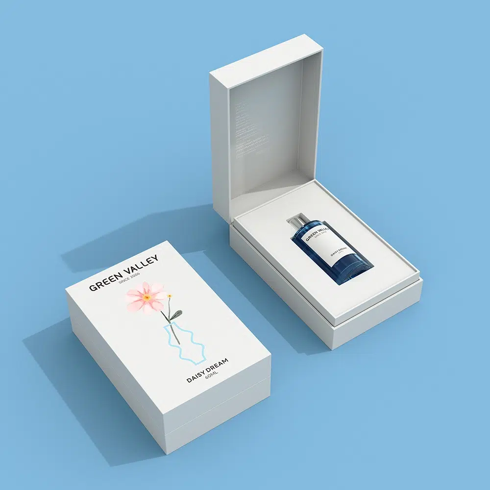 Flower Pattern Top-flip Perfume Box