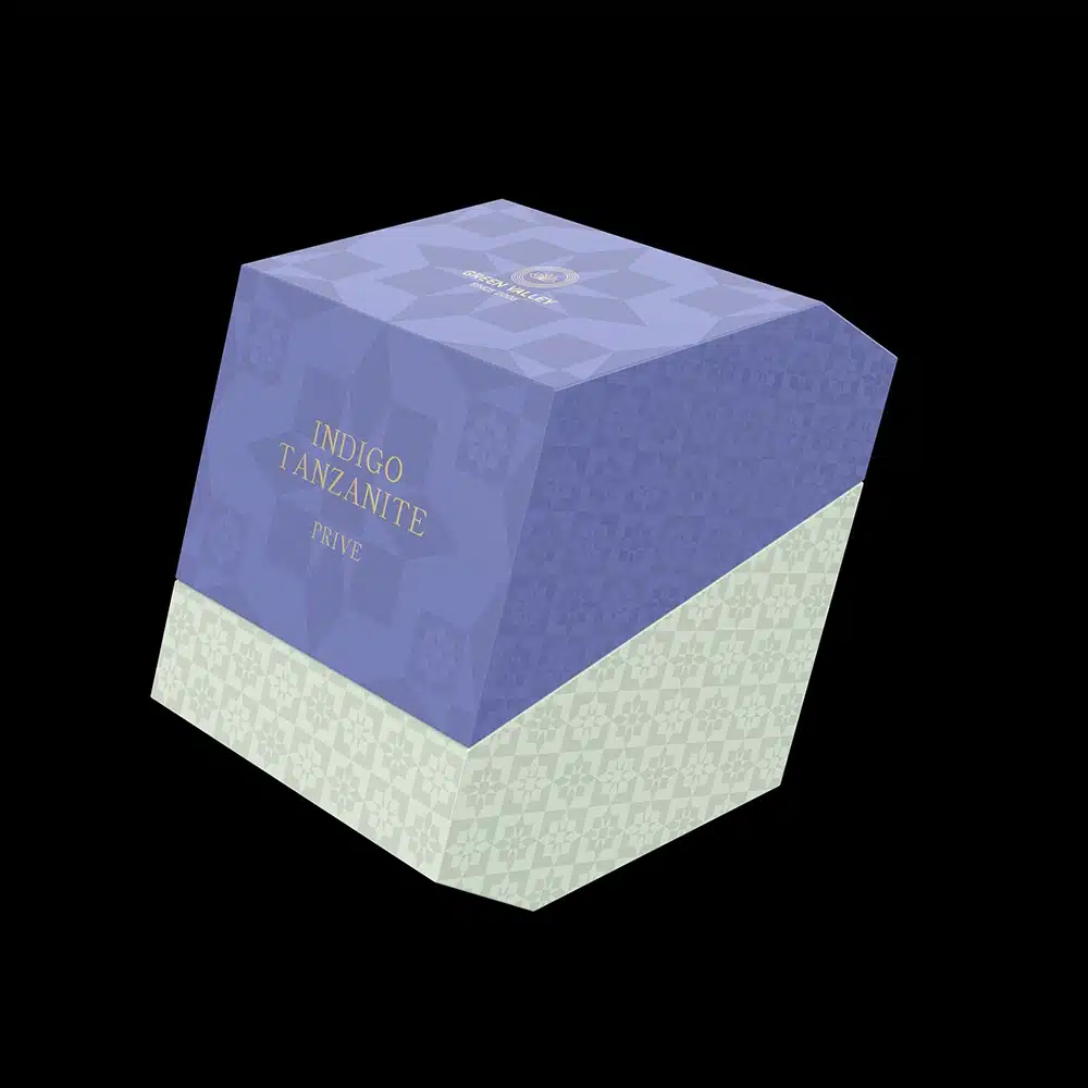 Purple White Perfume Flip Box