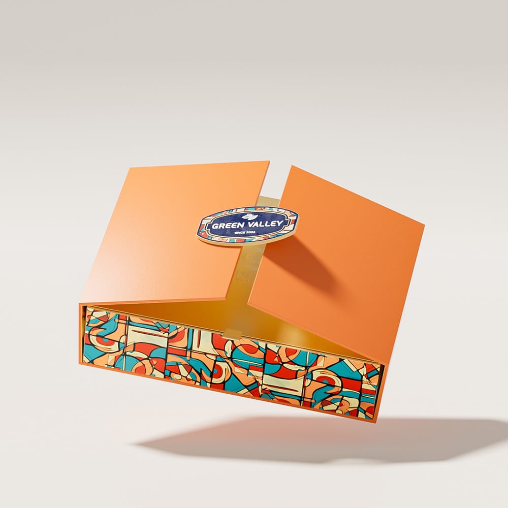 Orange Magnetic Chocolate Gift Box
