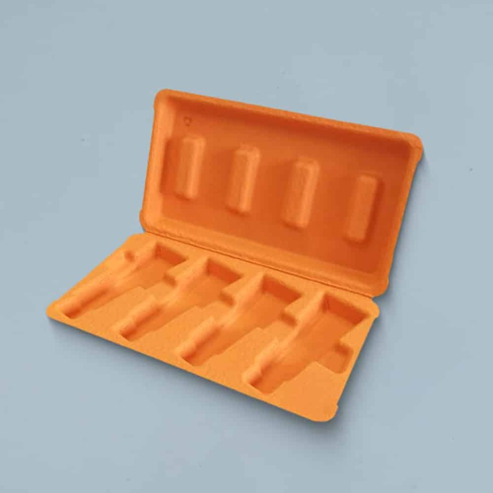 Orange Clamshell Skincare Packaging