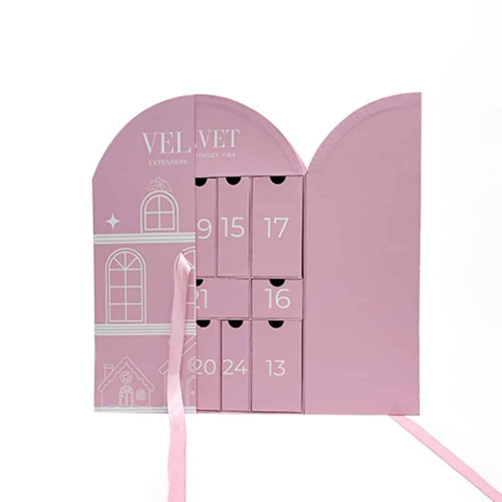 Pink House Shaped Calendar Box