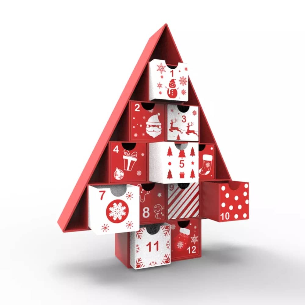Christmas Shaped Calendar Box