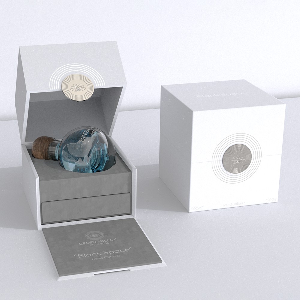 Elegant White Perfume Magnetic Box