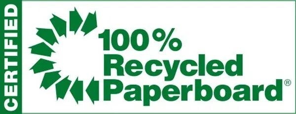 100% Recycled Paperboard