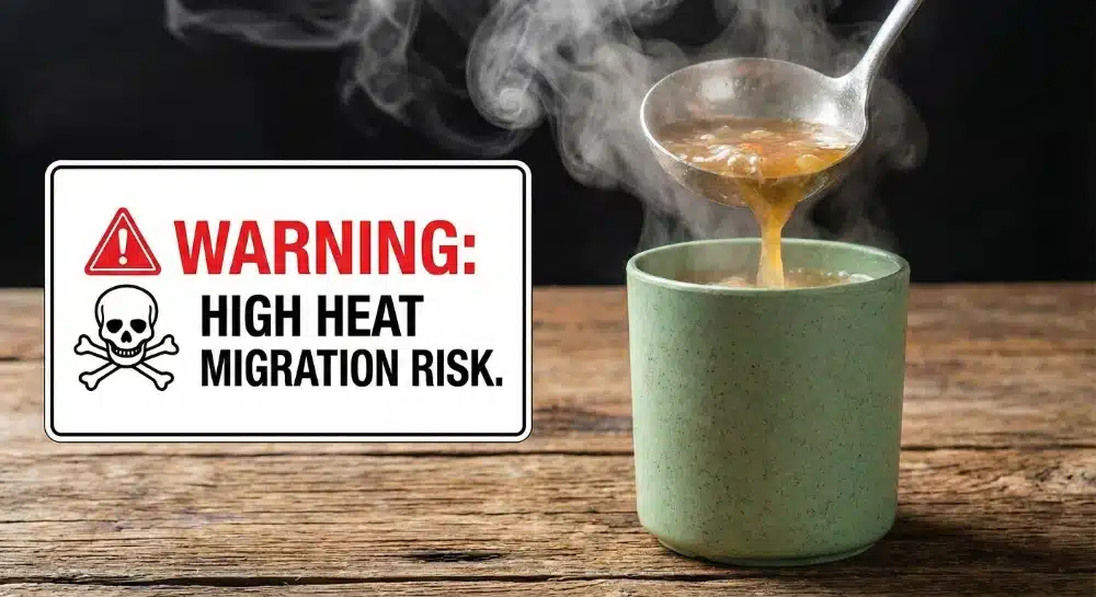 Warning: Heat releases toxins in bamboo-plastic cups