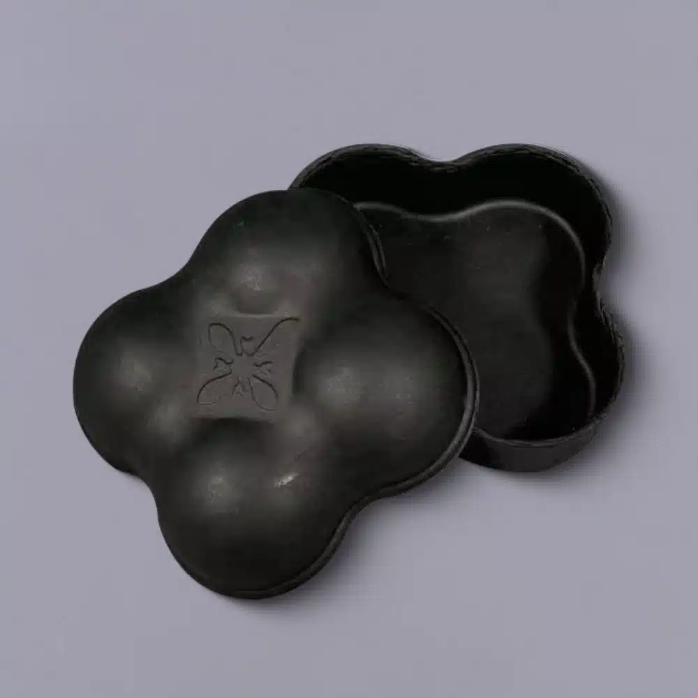 Black Flower-shaped Pulp Cookie Box