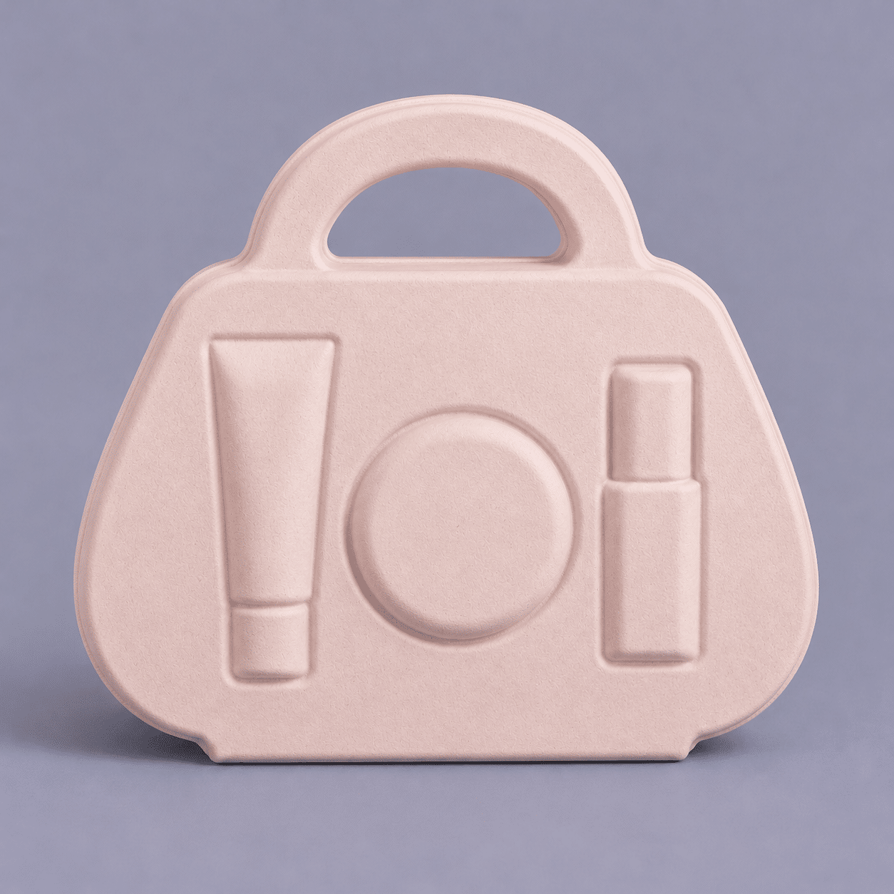 Molded Pulp Skincare Box with Handle