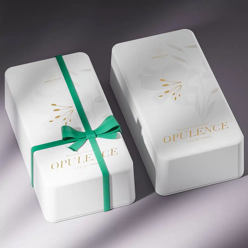 Green Ribbon Bow Perfume Box