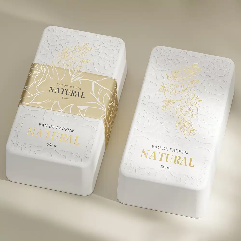 Embossed Baroque Floral Perfume Box