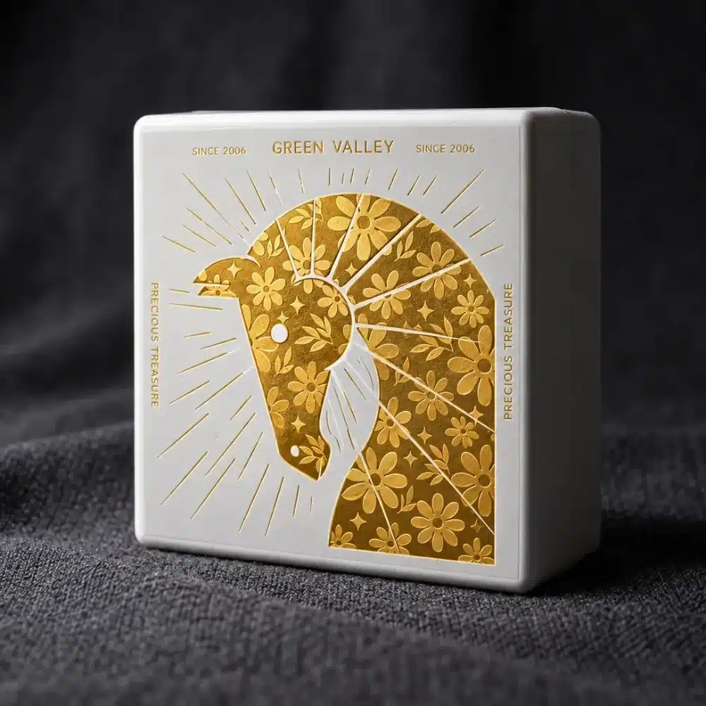 Golden Horse Pattern Festival Perfume Box