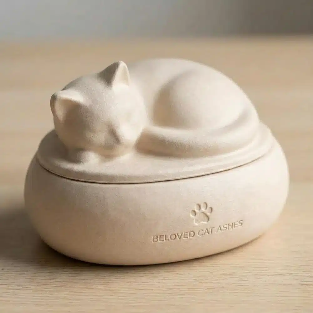 Eco Cat Shape Sustainable Pet Urn
