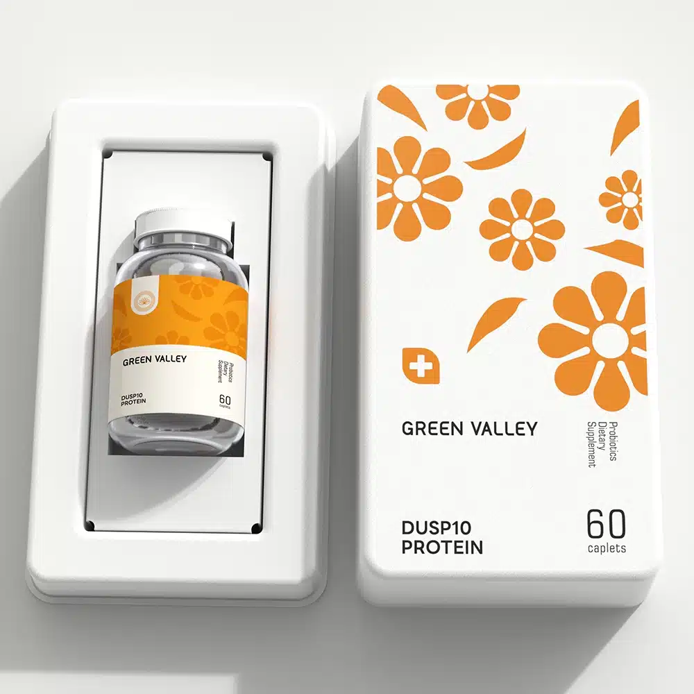 Luxury orange blossom eco friendly supplement packaging