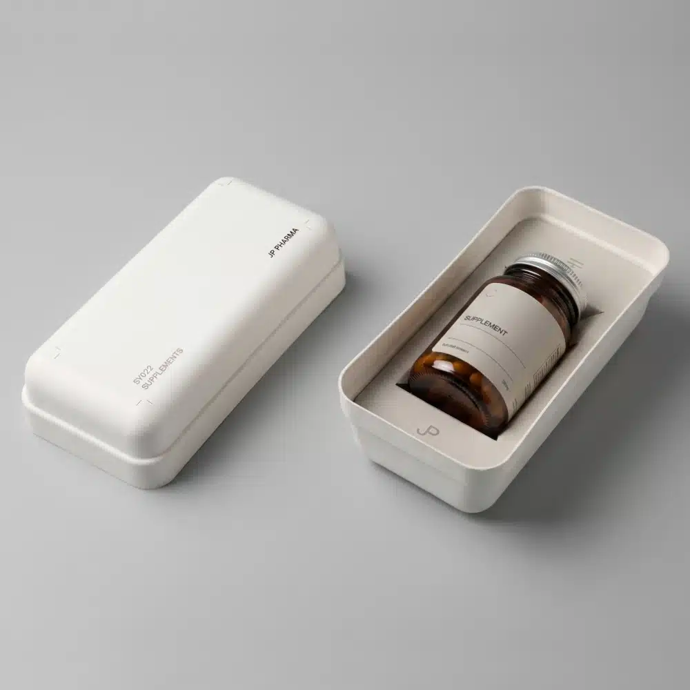 Minimalist Eco-Friendly Health Supplement Box