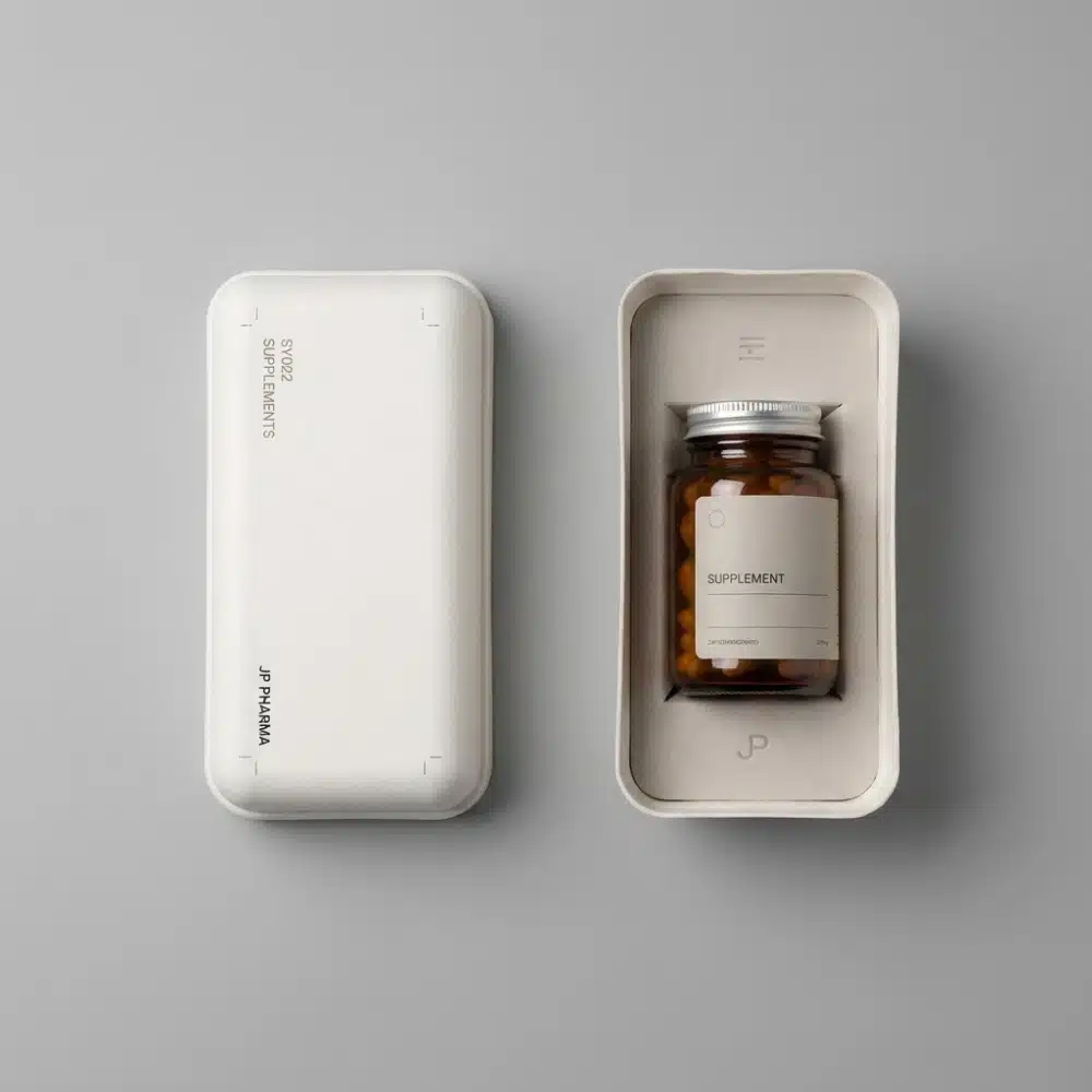 Minimalist Eco-Friendly Health Supplement Box
