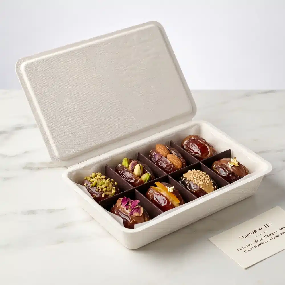 Clamshell Dates Packaging Molded Pulp Box Suppliers