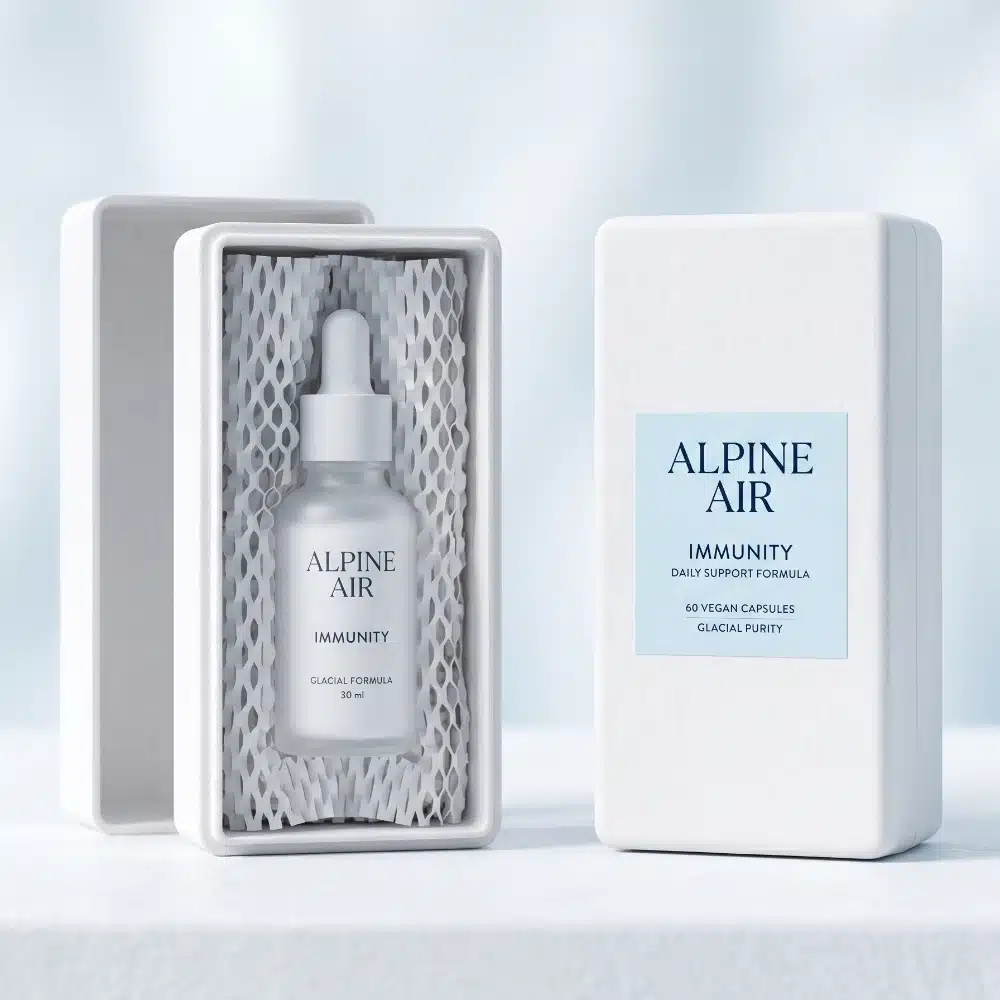 Blue Minimalist Biodegradable Cosmetics Packaging Box
