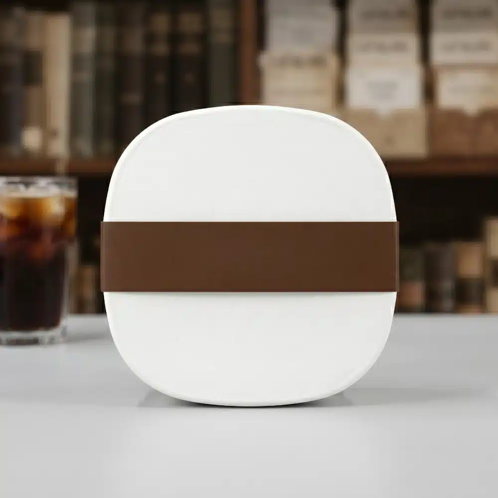 Round Sustainable Coffee Packaging with Sleeve