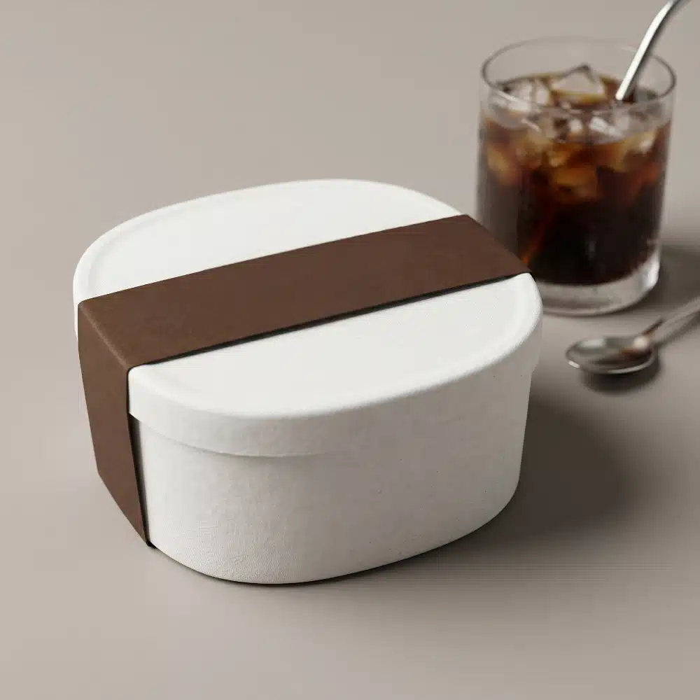 Round Sustainable Coffee Packaging with Sleeve