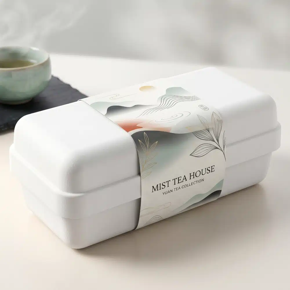 Custom 5 Pack Molded Pulp Tea Box