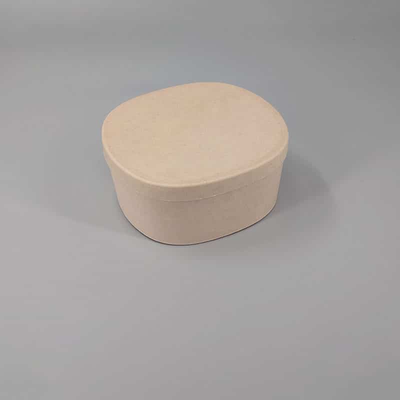 Empty Round Pulp Sugarcane Packaging