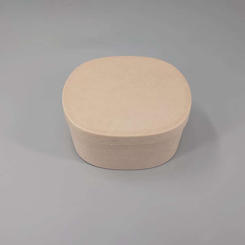 Empty Round Pulp Sugarcane Packaging