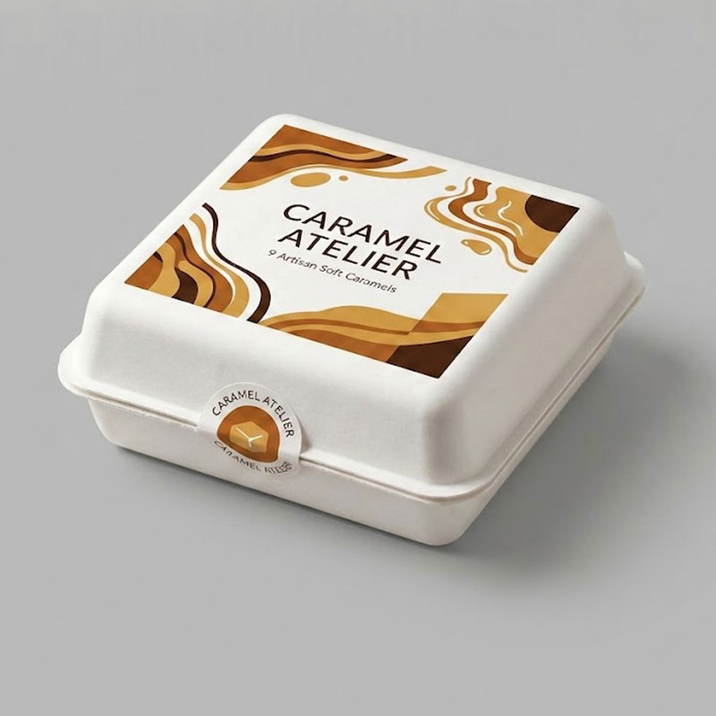 Small Cube Shape Molded Pulp Packaging
