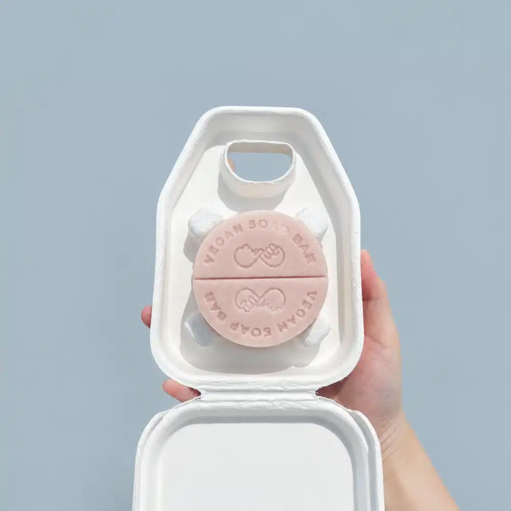 Molded Handle Biodegradable Soap Packaging