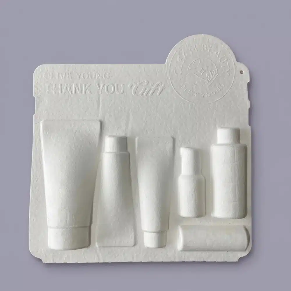 Debossed Multi Slot Molded Pulp Cosmetics