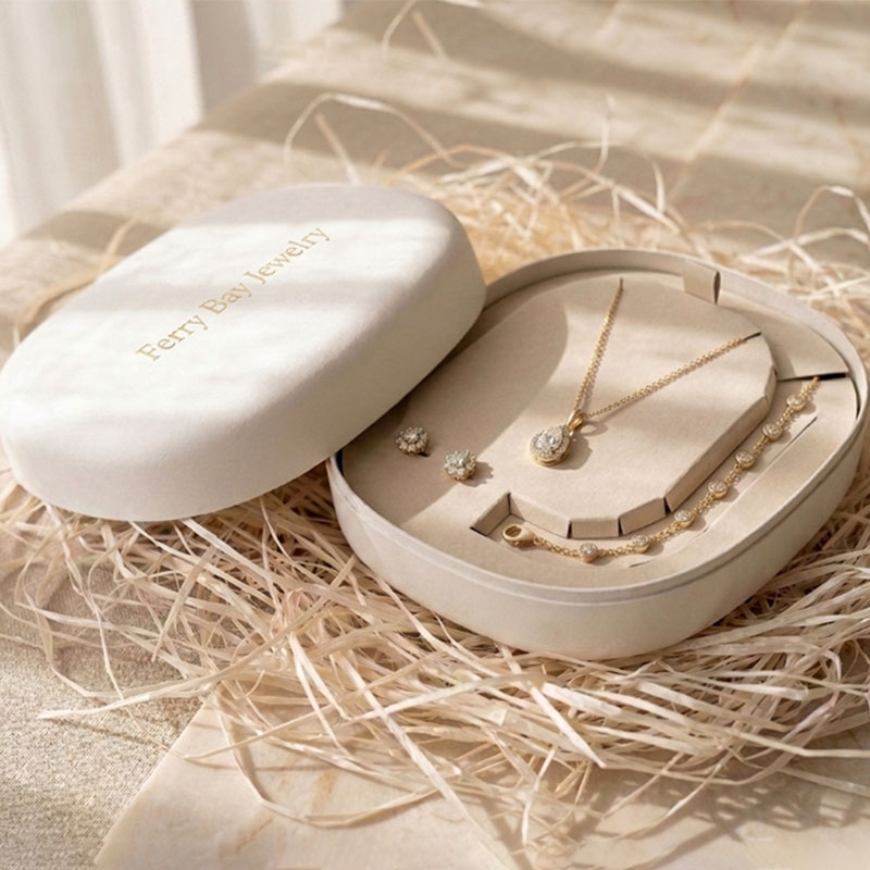 Molded pulp fine jewelry packaging box