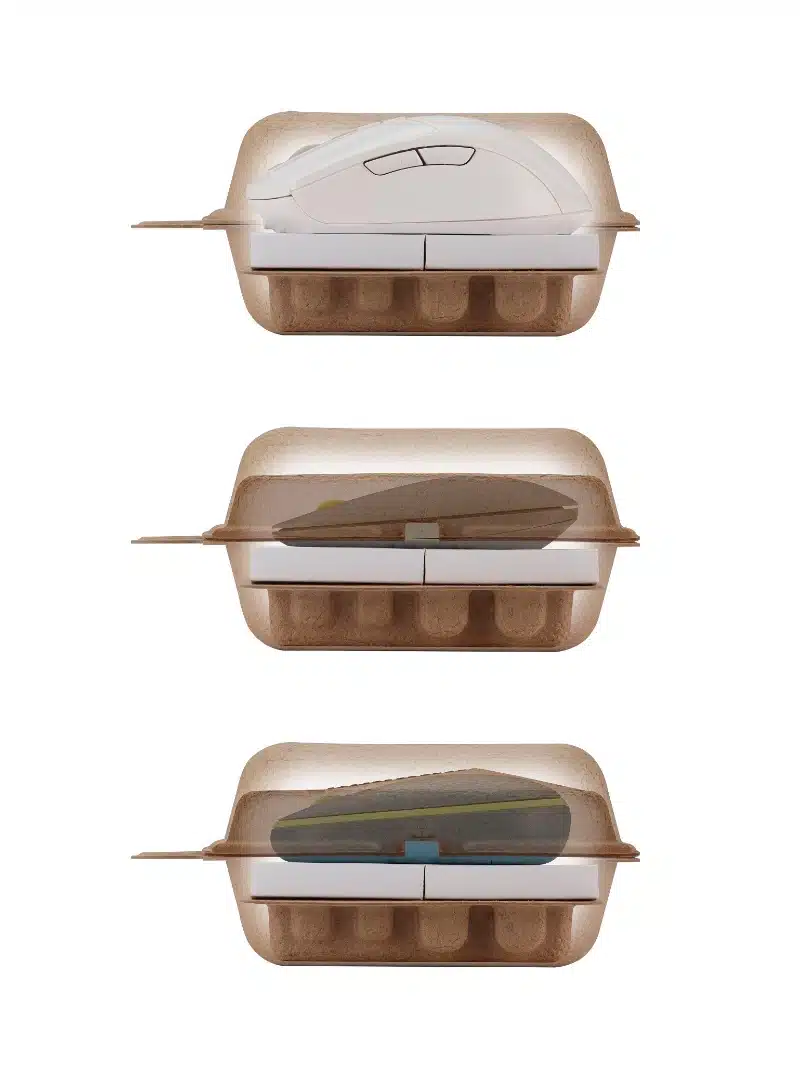 Acer PureForm Mouse Packaging molded pulp