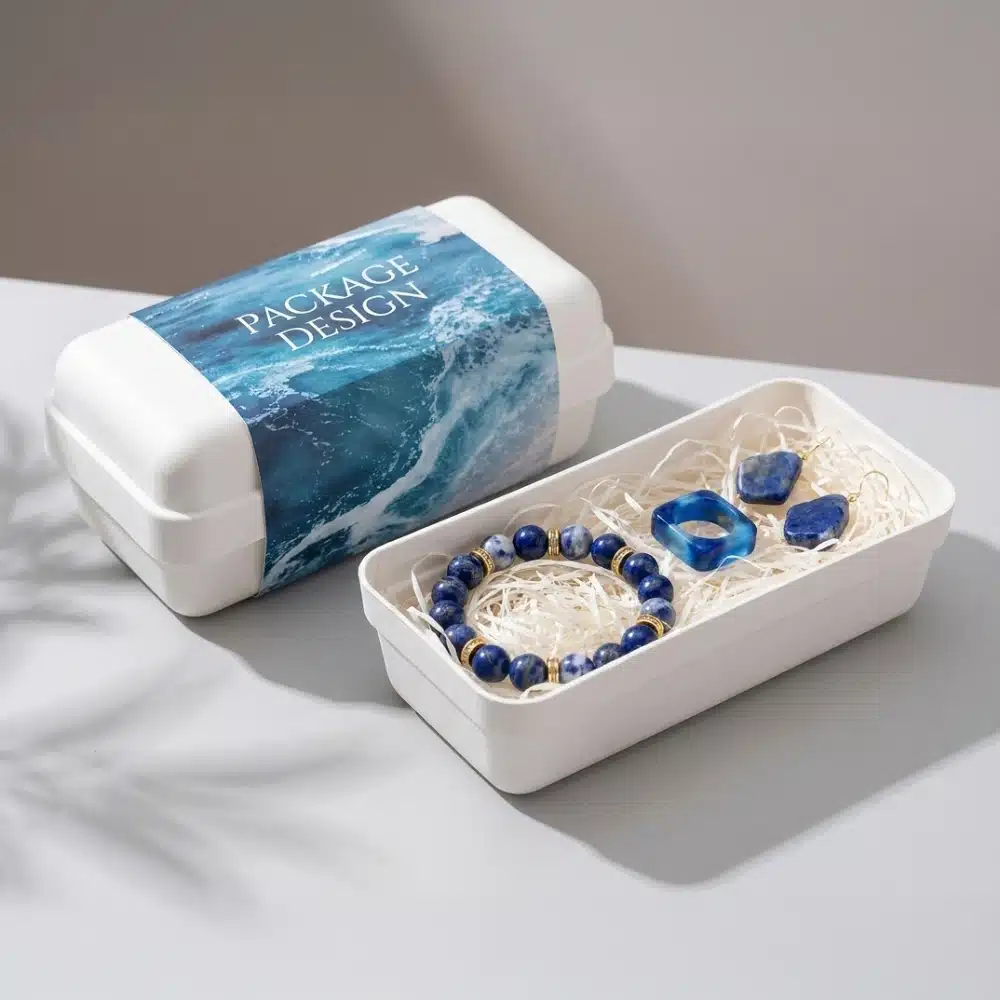 Wholesale Rectangular Lid Molded Pulp Jewelry Box