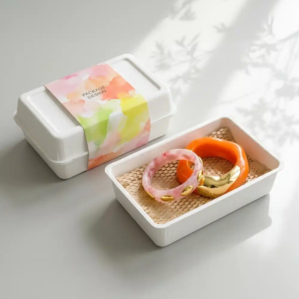 Wholesale Rectangular Lid Molded Pulp Jewelry Box