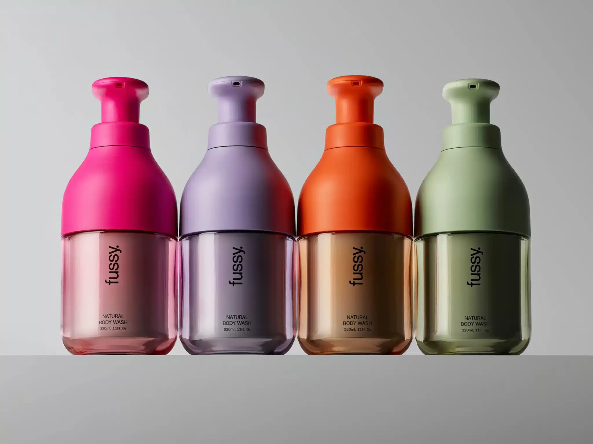 Fussy reusable body wash packaging system