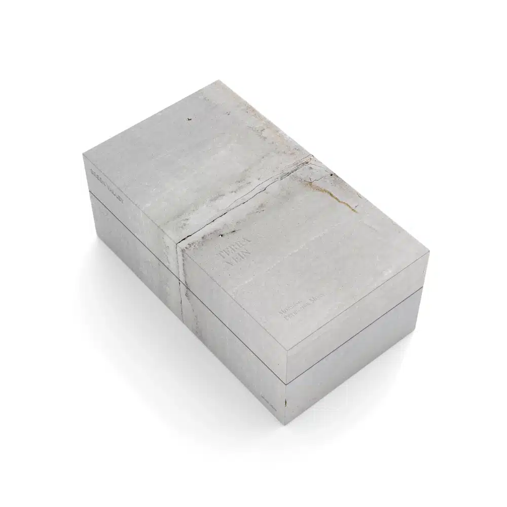 Cement Texture Flip Top Perfume Box