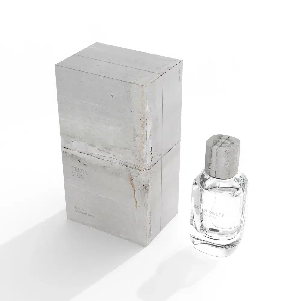 Cement Texture Flip Top Perfume Box