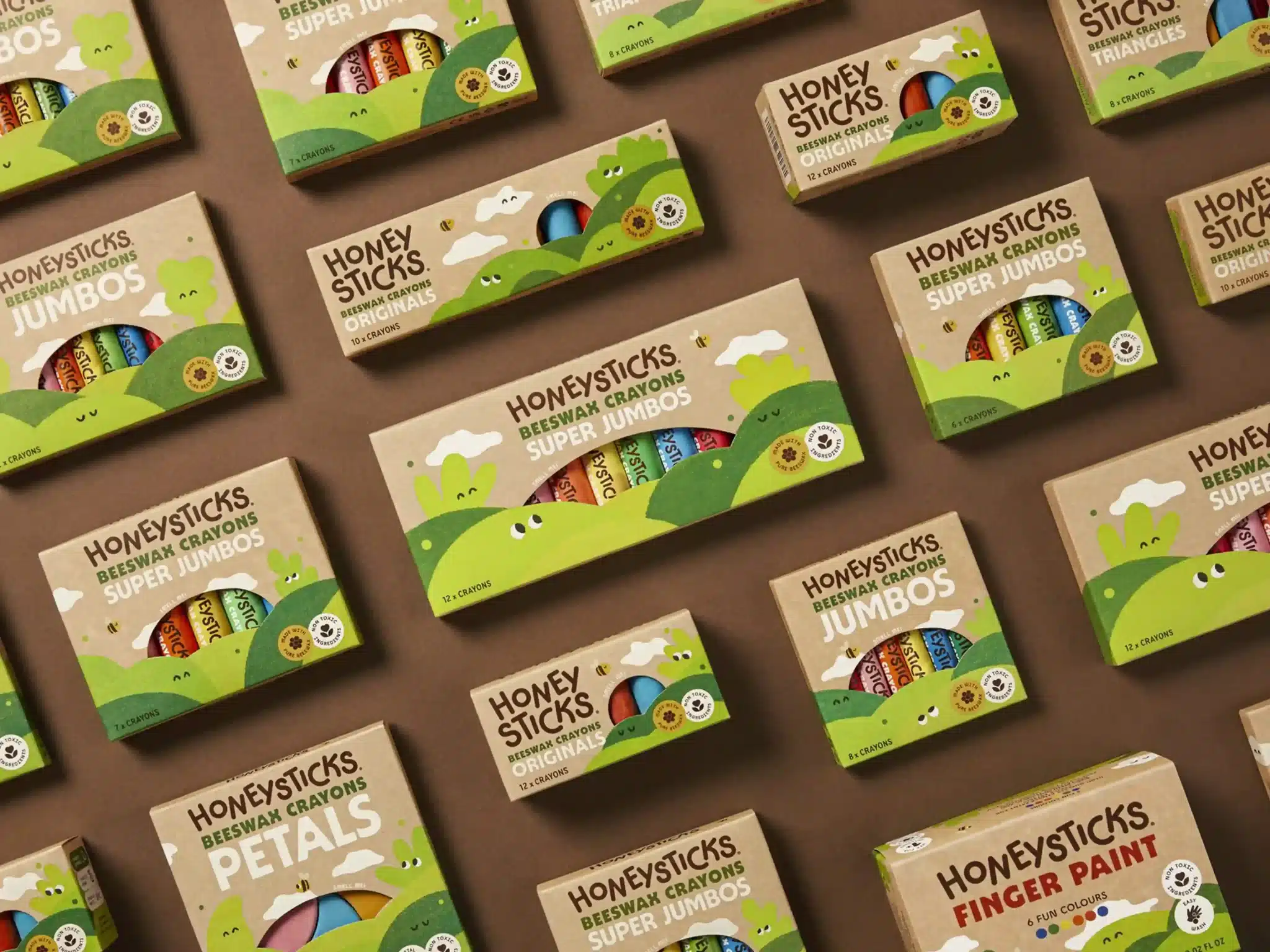 Honeysticks kraft packaging and reusable tin formats