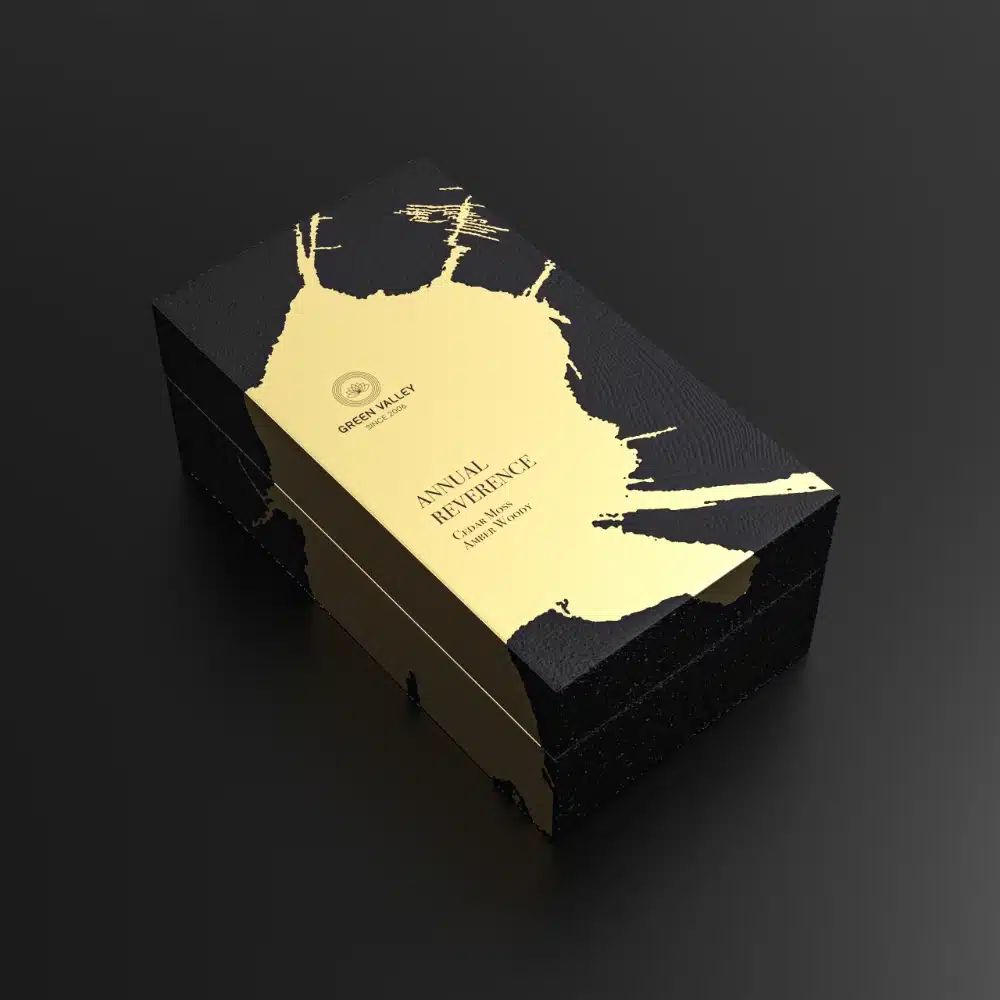 Luxury Hot Stamped Black Fragrance Box