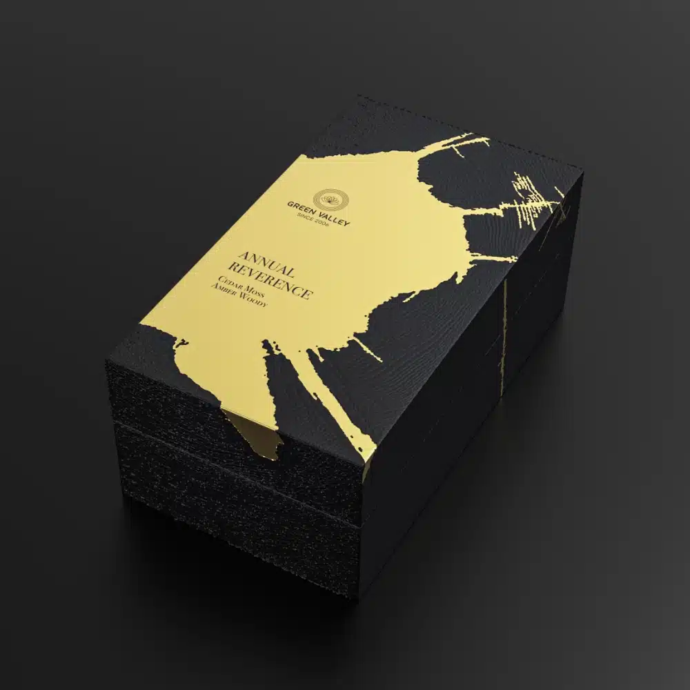 Luxury Hot Stamped Black Fragrance Box